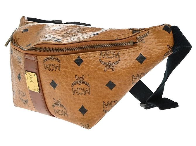 MCM Vintage Leather Briefcase Brown - view 3