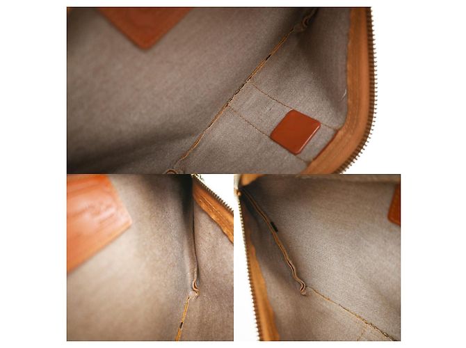 MCM Vintage Leather Briefcase Brown - view 6