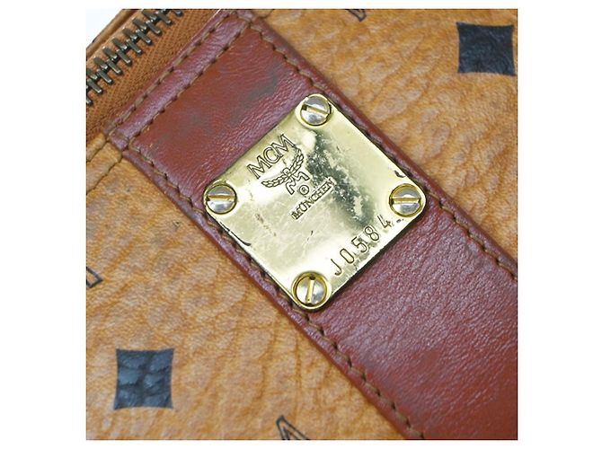 MCM Vintage Leather Briefcase Brown - view 7