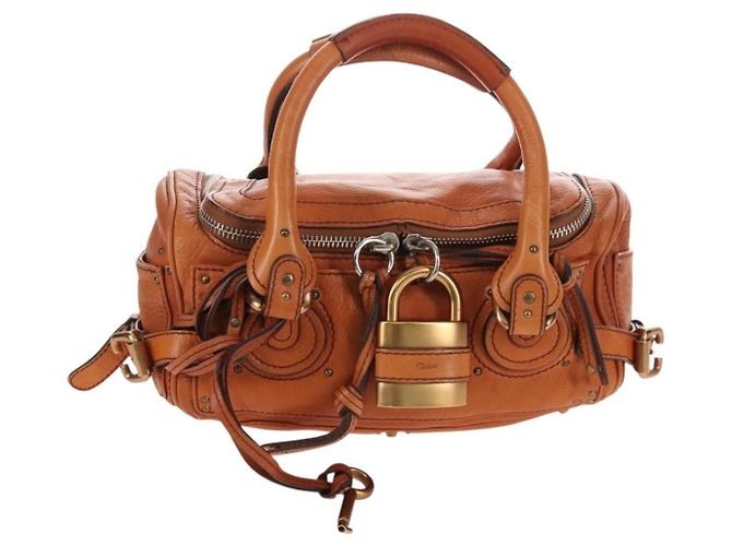 Chloé Chloe Paddington Lock Leather Medium - vista 2