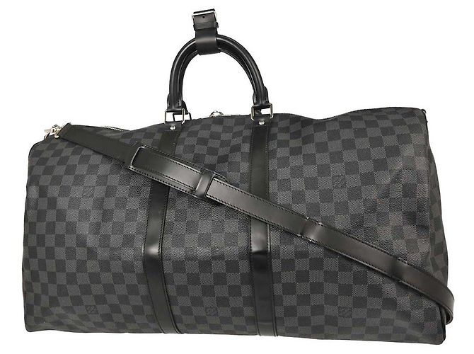 Louis Vuitton Keepall Bandouliere Damier Graphite 55 - vista 2
