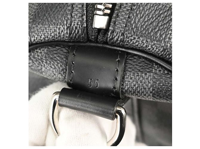 Louis Vuitton Keepall Bandouliere Damier Graphite 55 - vista 7
