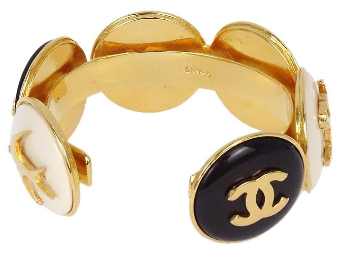 Bangles Vintage Chanel Placcato Oro - vista 2
