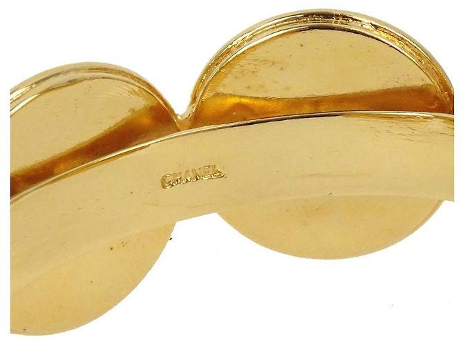 Bangles Vintage Chanel Placcato Oro - vista 3