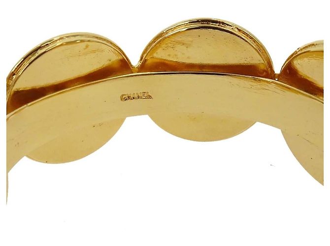 Bangles Vintage Chanel Placcato Oro - vista 5