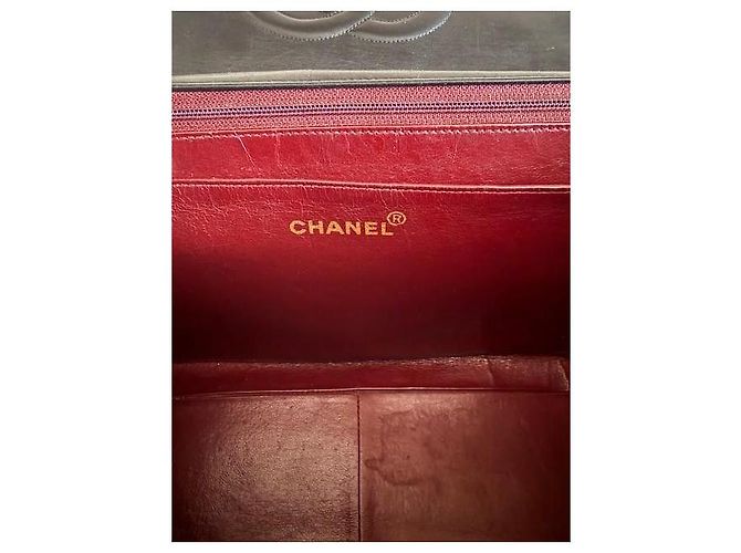 Borsa Chanel Timeless Jumbo in pelle nera trapuntata - vista 14