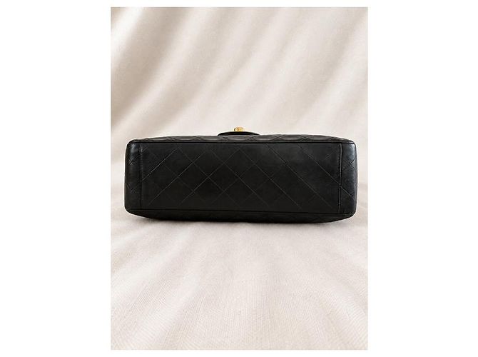 Borsa Chanel Timeless Jumbo in pelle nera trapuntata - vista 4
