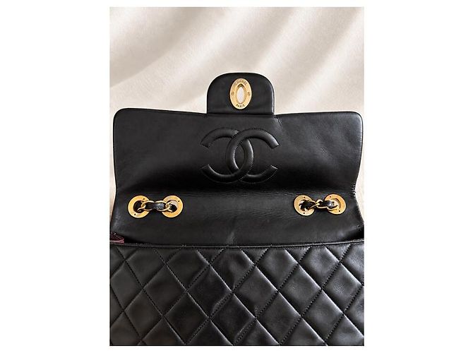 Borsa Chanel Timeless Jumbo in pelle nera trapuntata - vista 5
