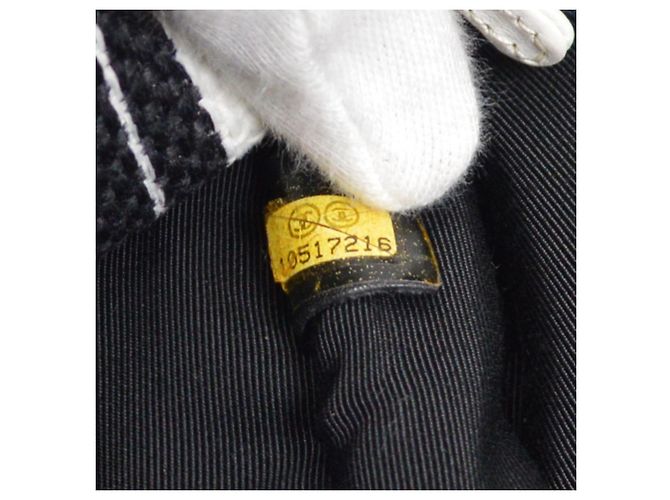 Chanel Vintage Pocket Striped Canvas Large - vista 5
