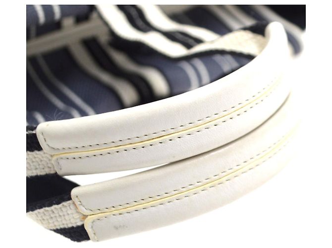 Chanel Vintage Pocket Striped Canvas Large - vista 6