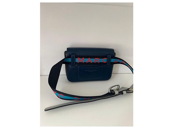 Marc Jacobs The Snapshot - Borsa a tracolla in pelle blu navy - vista 2