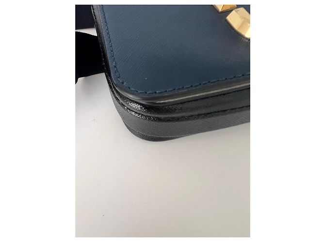 Marc Jacobs The Snapshot - Borsa a tracolla in pelle blu navy - vista 3