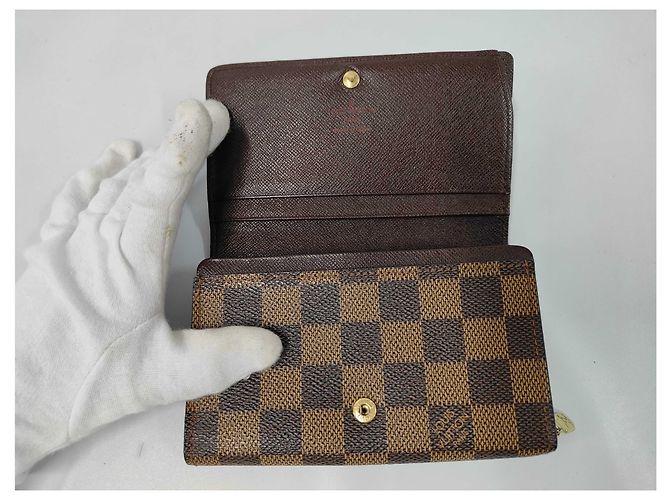 Louis Vuitton Porte Monnaie Tresor Damier - vista 7