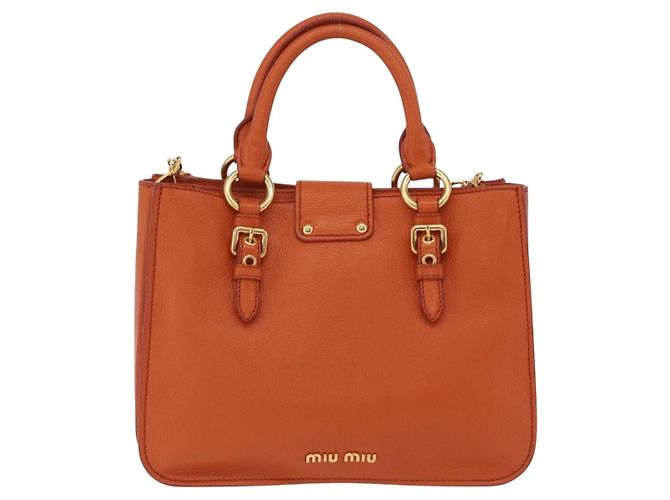 Borsa Convertible Miu Miu con Tasca Frontale in Pelle Medium - vista 2