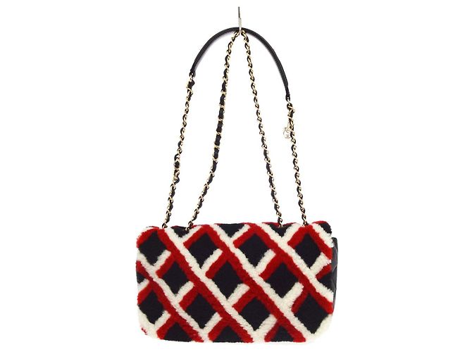 Chanel Emoticon CC Flap Shearling mit gestepptem Lambskin Medium - Ansicht 2