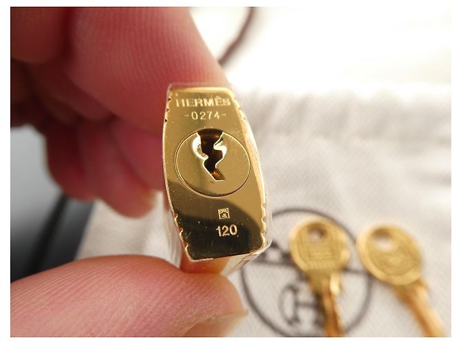 Hermès Lucchetto e Chiavi Placcati Oro - vista 7