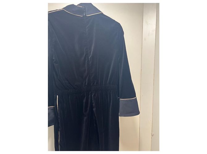 Mono Elisabetta Franchi de terciopelo negro - vista 6
