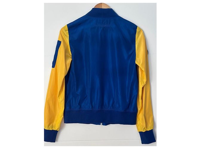 Autre Marque Bombers Giacca Bomber Aviatore Blu e Gialla - vista 2
