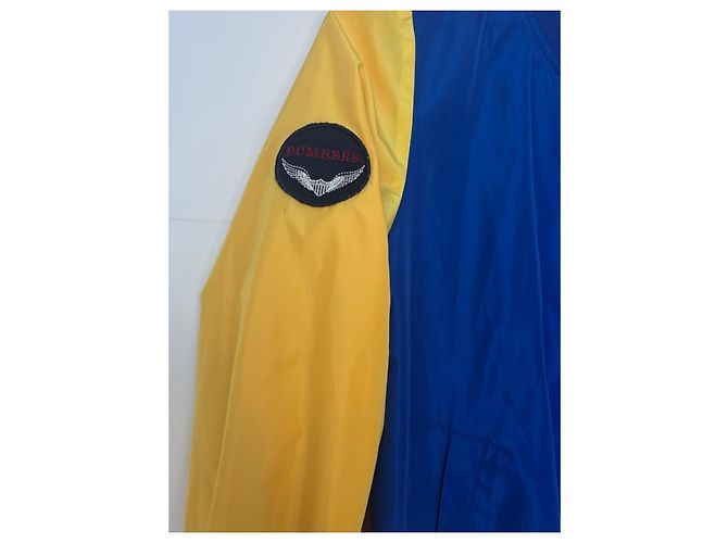 Autre Marque Bombers Giacca Bomber Aviatore Blu e Gialla - vista 4