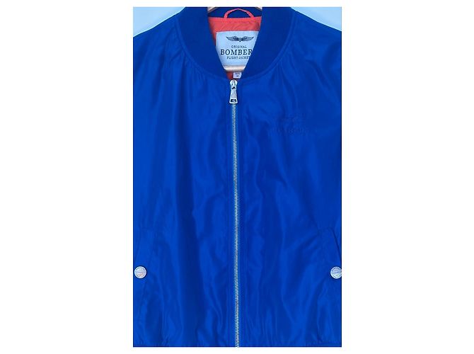 Autre Marque Bombers Giacca Bomber Aviatore Blu e Gialla - vista 5