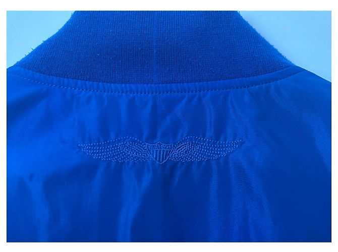 Autre Marque Bombers Giacca Bomber Aviatore Blu e Gialla - vista 7