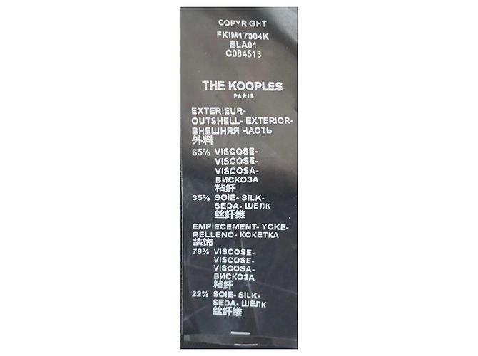The Kooples schwarze Samtjacke mit Perlen und Fransen - Ansicht 7