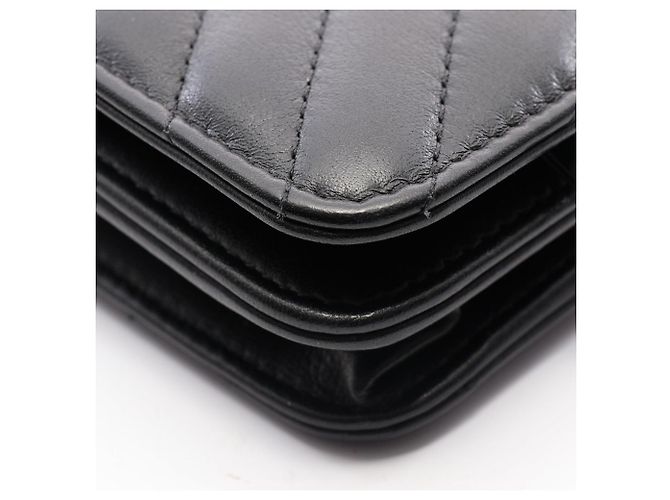 Borsa Chanel in pelle nera - vista 8