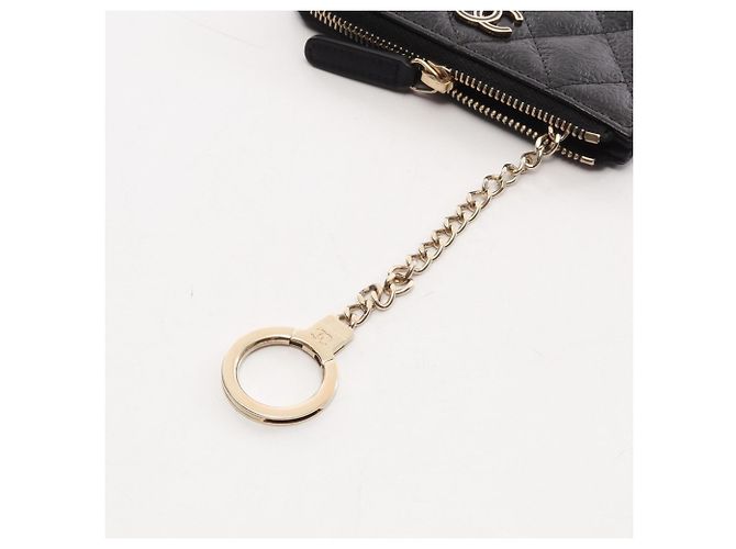 Timeless Portamonete Chanel in pelle nera - vista 10