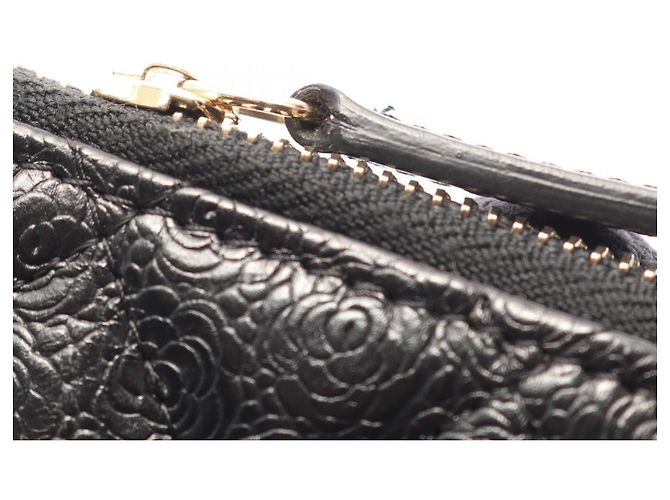 Timeless Portamonete Chanel in pelle nera - vista 12