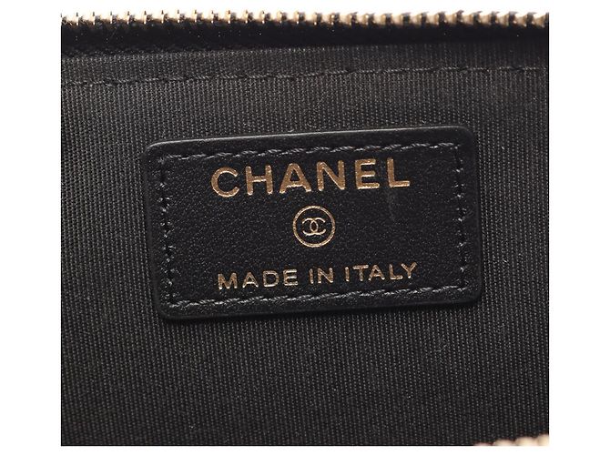 Timeless Portamonete Chanel in pelle nera - vista 4