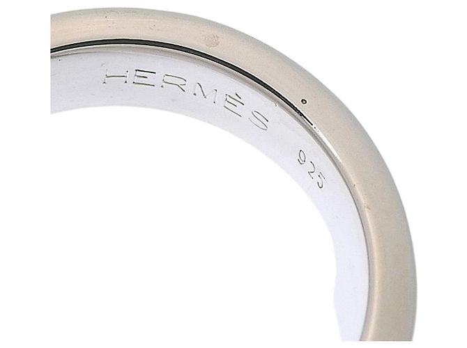 Hermès Hermes Anello Ceinture Silver Band Ring - vista 4