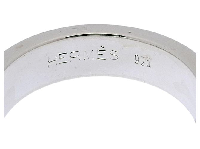 Hermès Hermes Anello Ceinture Silver Band Ring - vista 5