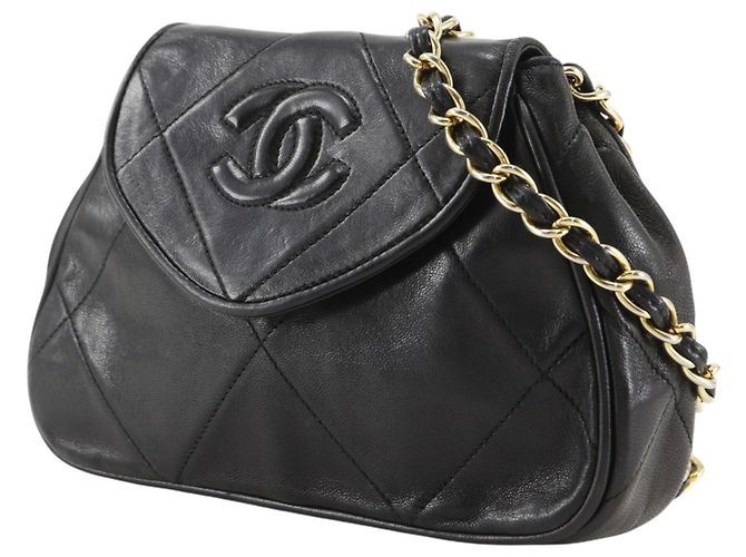 Chanel Vintage Schultertasche aus Lammleder - Ansicht 2