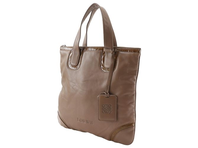 Loewe Handtasche aus braunem Leder - Ansicht 2