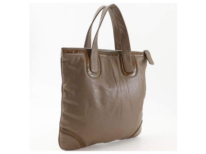 Loewe Handtasche aus braunem Leder - Ansicht 3