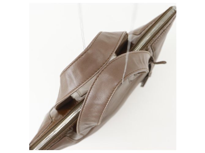Loewe Handtasche aus braunem Leder - Ansicht 5