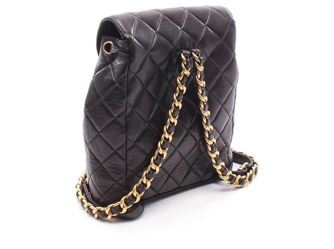 Chanel Matelassé Rucksack mit Kette und Drehverschluss - Ansicht 2
