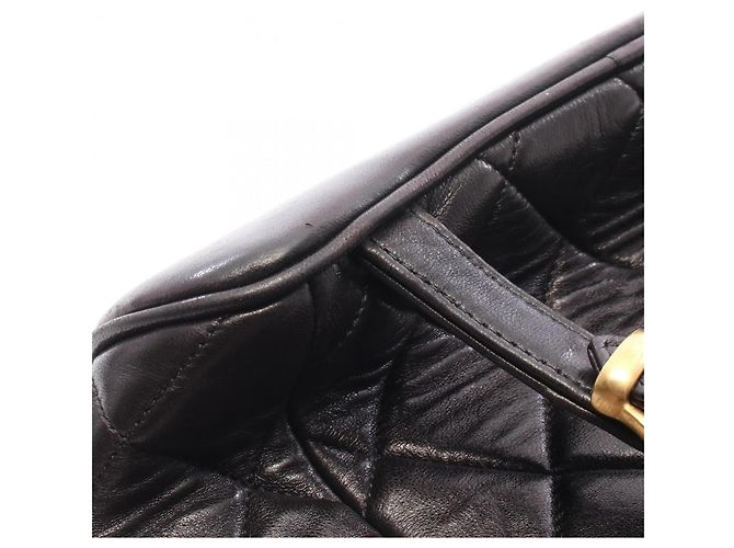 Chanel Matelassé Rucksack mit Kette und Drehverschluss - Ansicht 9