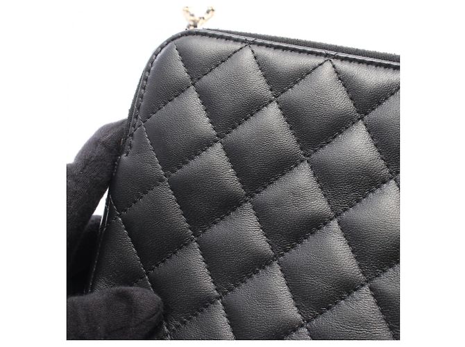 Borsa a tracolla con catena e portafoglio Chanel Matelassé - vista 10