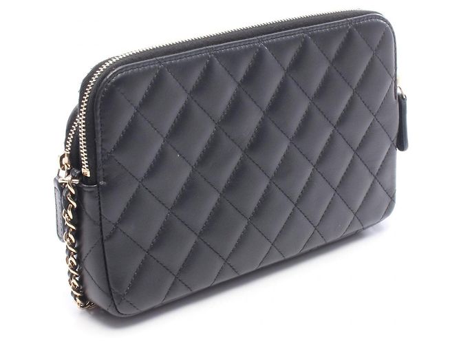 Borsa a tracolla con catena e portafoglio Chanel Matelassé - vista 2