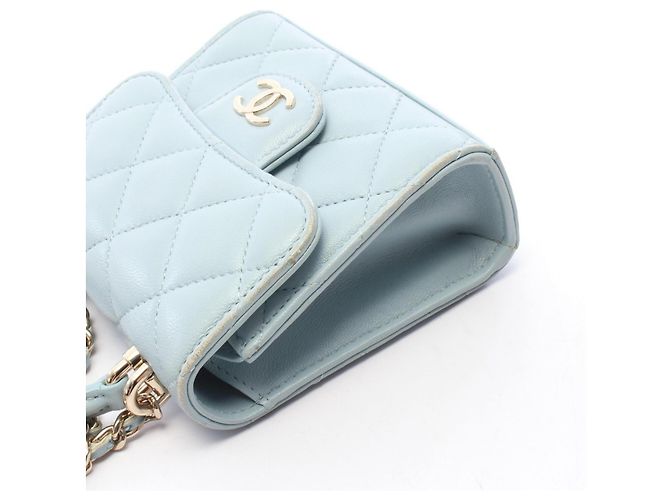 Bolsa de Ombro Chanel Mini Matelassé Chain Clutch - vista 7