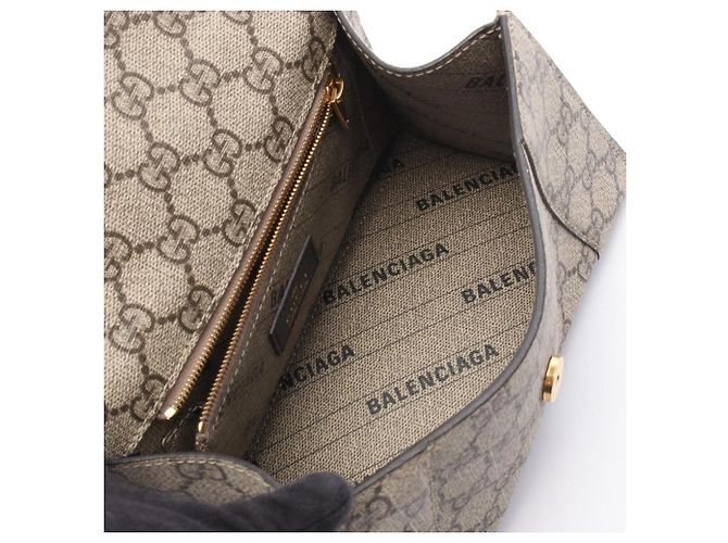 Borsa Balenciaga x Gucci Hacker Project Flora Hourglass - vista 3