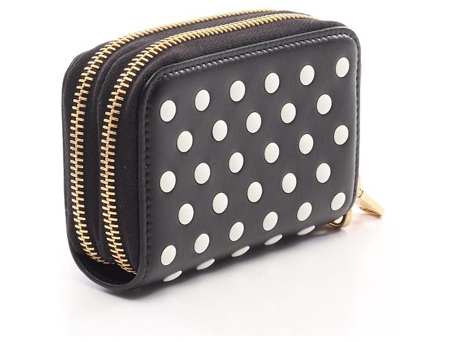 Miu Miu Polka Dot Leather Card Case - view 2