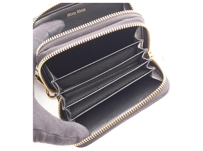 Miu Miu Polka Dot Leather Card Case - view 4