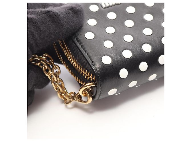 Miu Miu Polka Dot Leather Card Case - view 6
