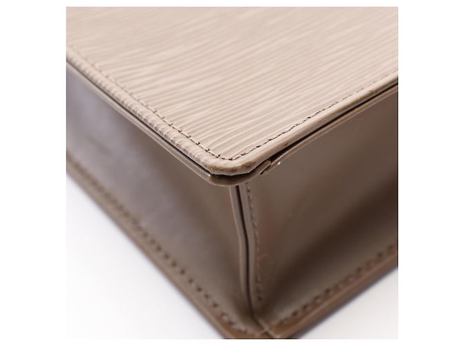 Bolsa de mão Louis Vuitton Ramatuelle em couro Epi cinza - vista 9