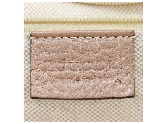 Borsa Gucci Sukey in pelle beige metallizzato - vista 14