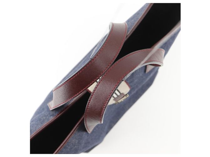 Borsa Tote Burberry in denim - vista 5