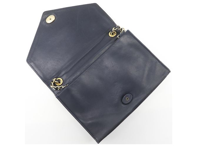 Chanel Schultertasche aus Lammleder in Navy - Ansicht 7