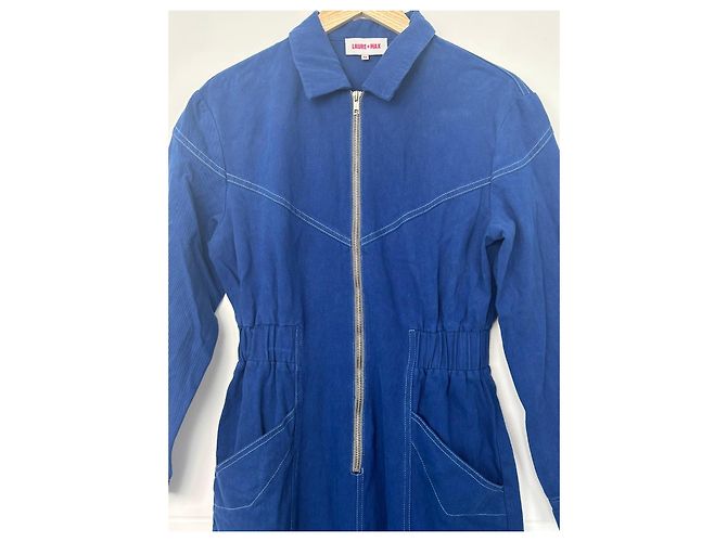 Autre Marque Mono LAURE+MAX azul de algodón - vista 2